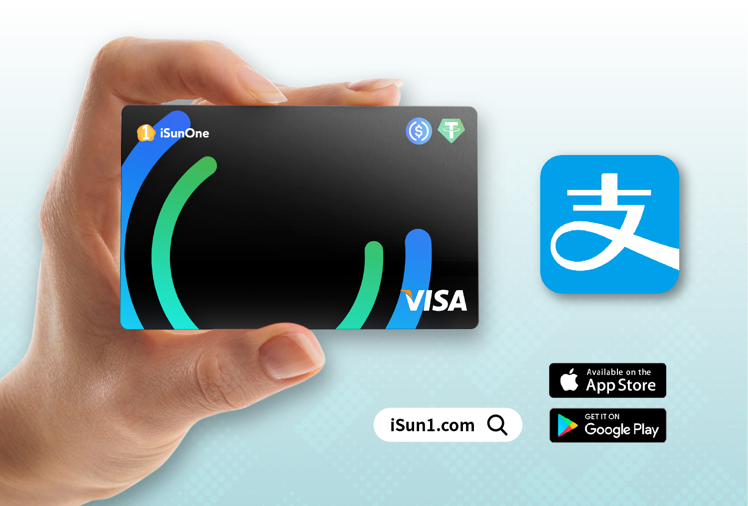 支付寶 & iSunOne全球Visa卡,完美結合
